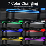 Car Seat Gap Filler Organizer with 7 Color Led Light - Rarecars