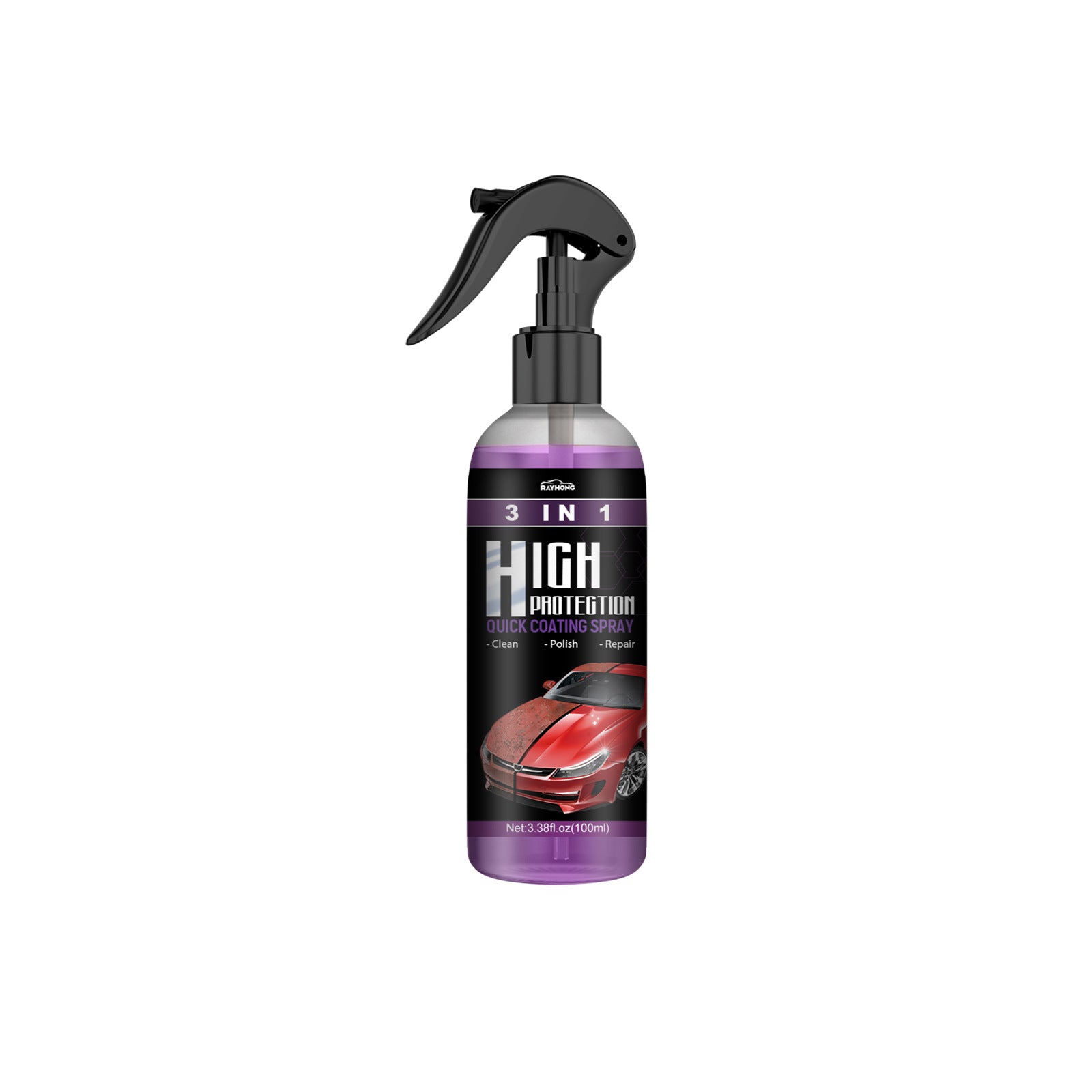 3 In 1 High Protection Fast Car Paint Spray - Shield & Enhance Your Car's  Look